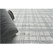 Fairbanks Handloomed Bamboo Silk White/Light Silver 9'x12' Area Rug