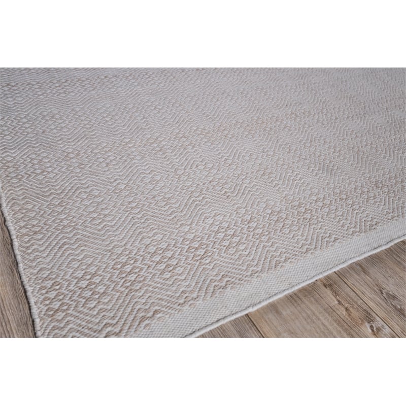 Echo Flatweave Pet Ivory/Light Beige 14'x18' Area Rug