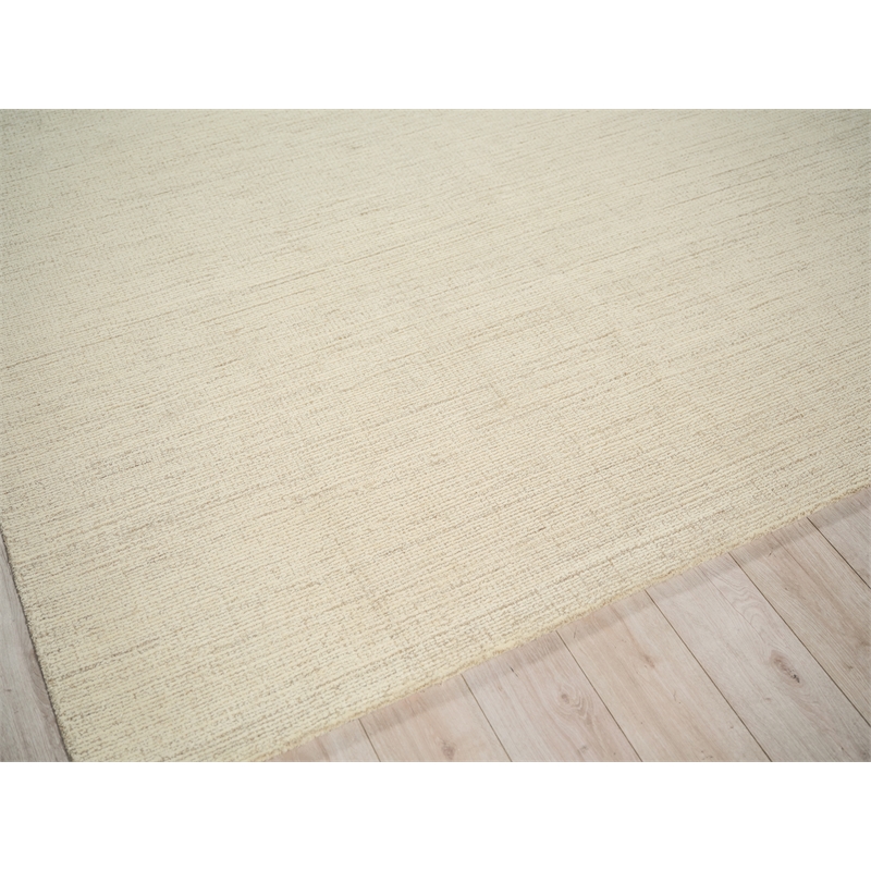 Elements Hand-Tufted New Zealand Wool Beige/Ivory 10'x14' Area Rug