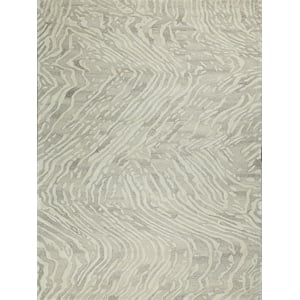 Entro Hand-Tufted New Zealand Wool Beige/Ivory 8'x10' Area Rug