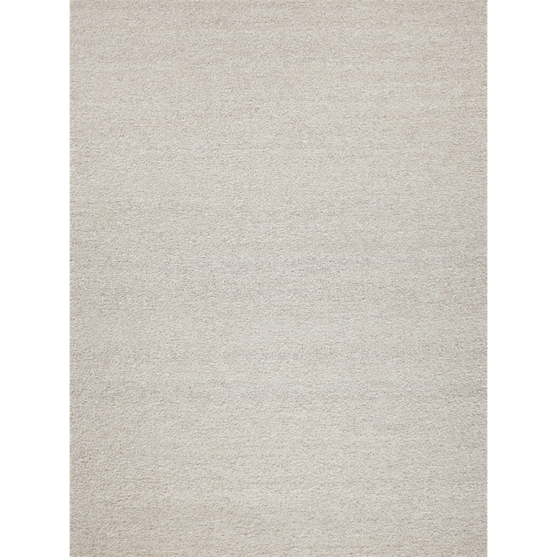 Ferretti Handloomed New Zealand Wool Silver/Ivory 12'x15' Area Rug