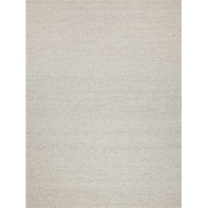 Ferretti Handloomed New Zealand Wool Silver/Ivory 2'x3' Area Rug