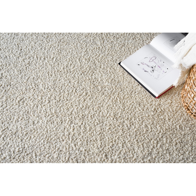 Ferretti Handloomed New Zealand Wool Silver/Ivory 8'x10' Area Rug