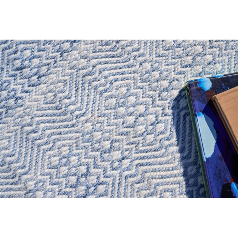Echo Flatweave Pet Light Blue 2'x3' Area Rug
