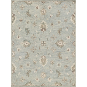 Elegance Hand-Tufted New Zealand Wool Light Blue 14'x18' Area Rug