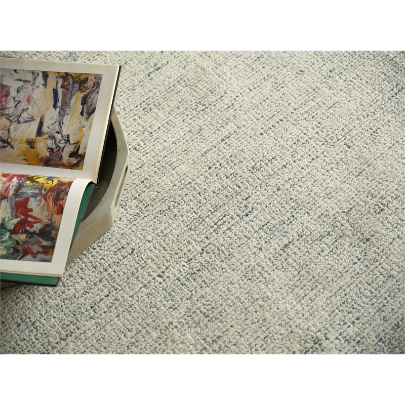 Elements Hand-Tufted New Zealand Wool Blue/Ivory 9'x12' Area Rug