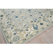 Elegance Hand-Tufted New Zealand Wool Light Blue/Ivory/Navy 6'x9' Area Rug