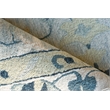 Elegance Hand-Tufted New Zealand Wool Light Blue/Ivory/Navy 6'x9' Area Rug