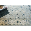Elegance Hand-Tufted New Zealand Wool Light Blue/Ivory/Navy 6'x9' Area Rug