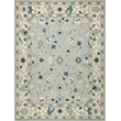 Elegance Hand-Tufted New Zealand Wool Light Blue/Ivory/Navy 6'x9' Area Rug