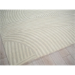 Entro Hand-Tufted New Zealand Wool Silver/Ivory 10'x14' Area Rug