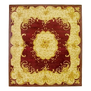 Estate Hand-Tufted New Zealand Wool Red 9'x12' Area Rug