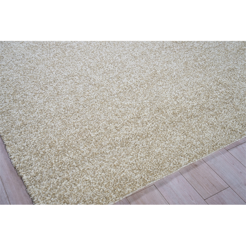 Ferretti Handloomed New Zealand Wool Light Brown 6'x9' Area Rug