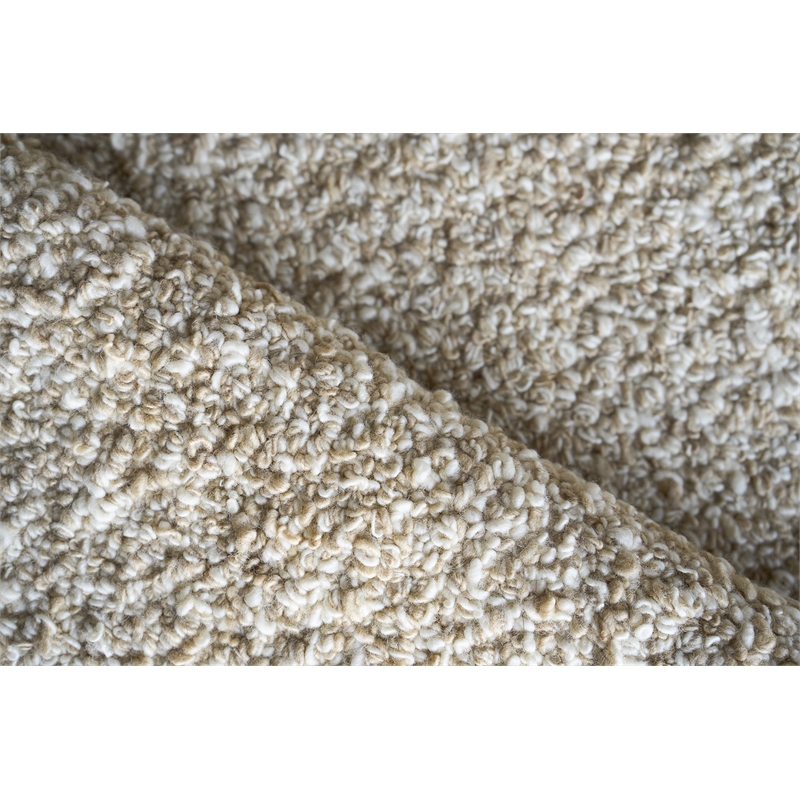 Ferretti Handloomed New Zealand Wool Light Brown 8'x10' Area Rug