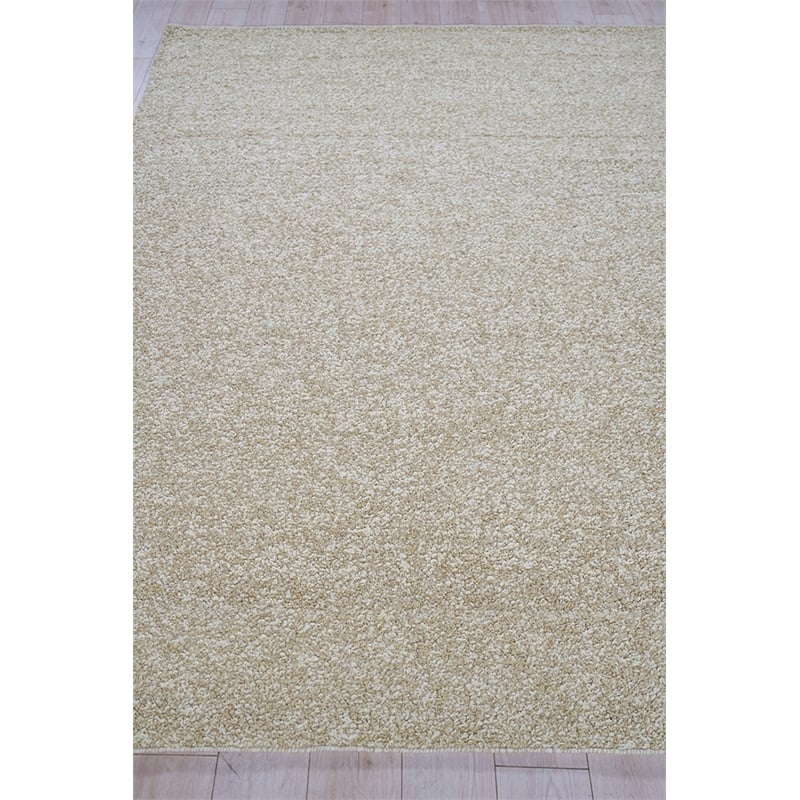 Ferretti Handloomed New Zealand Wool Light Brown 9'x12' Area Rug