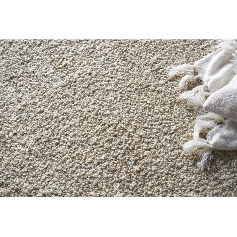 Ferretti Handloomed New Zealand Wool Light Brown 9'x12' Area Rug