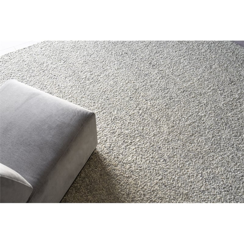 Ferretti Handloomed New Zealand Wool Light Gray/Ivory 14'x18' Area Rug