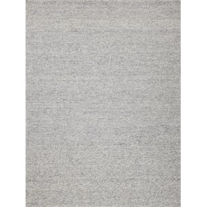 Ferretti Handloomed New Zealand Wool Light Gray/Ivory 2'x3' Area Rug