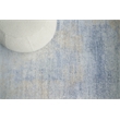 Fine Pure Silk Hand-Knotted Silk Blue/Brown 12'x15' Area Rug
