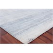 Fine Pure Silk Hand-Knotted Silk Blue/Brown 6'x9' Area Rug