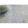 Fine Pure Silk Hand-Knotted Silk Blue/Brown 6'x9' Area Rug