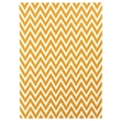 Flatweave Flatweave New Zealand Wool Light Orange/White 5'x8' Area Rug