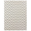 Flatweave Flatweave New Zealand Wool Silver/White 5'x8' Area Rug