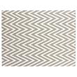 Flatweave Flatweave New Zealand Wool Silver/White 5'x8' Area Rug