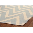 Flatweave Flatweave New Zealand Wool Turquoise/White 9'6