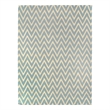 Flatweave Flatweave New Zealand Wool Turquoise/White 9'6