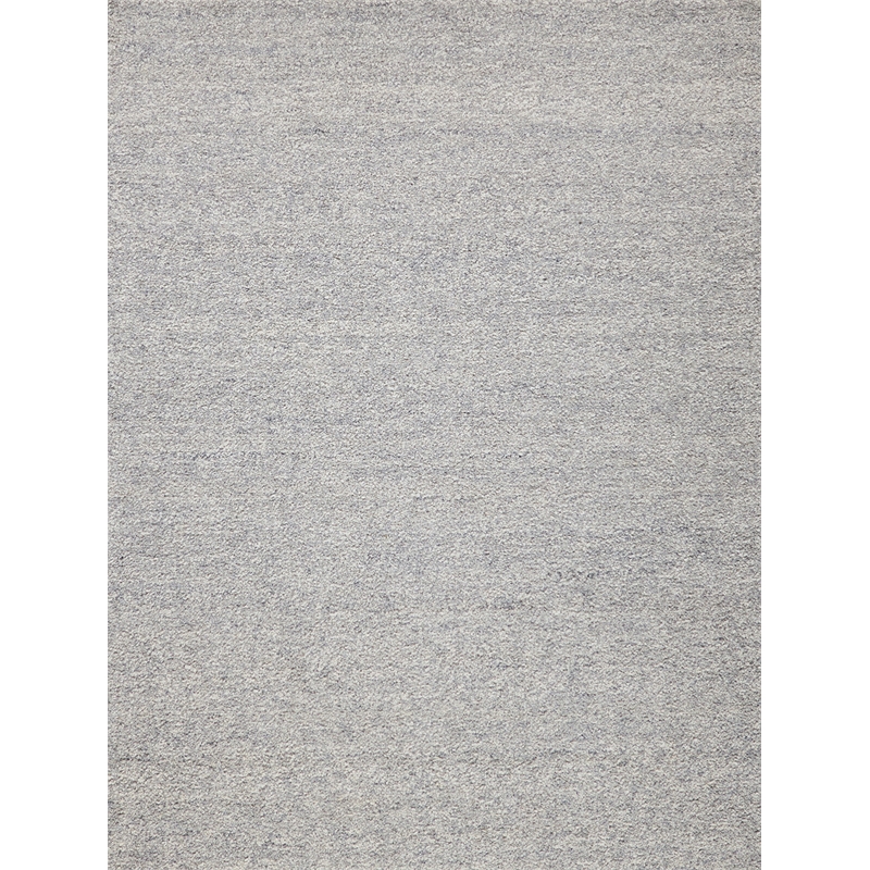 Ferretti Handloomed New Zealand Wool Light Gray/Ivory 9'x12' Area Rug