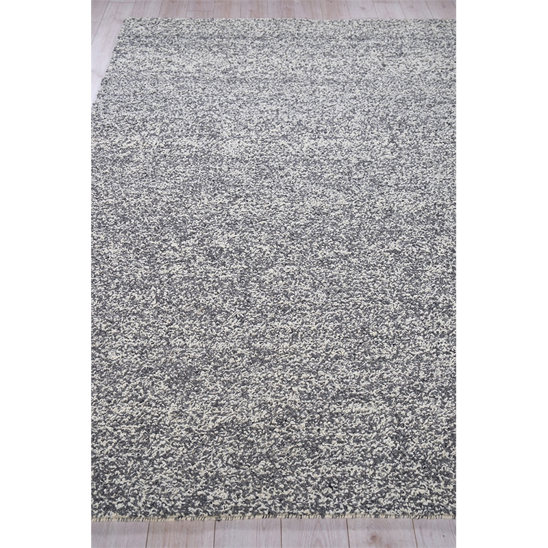 Ferretti Handloomed New Zealand Wool Dark Gray 2'x3' Area Rug