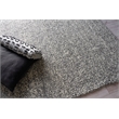 Ferretti Handloomed New Zealand Wool Dark Gray 2'x3' Area Rug