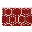 Flatweave Flatweave New Zealand Wool Red/White 5'x8' Area Rug