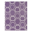 Flatweave Flatweave New Zealand Wool Purple/White 5'x8' Area Rug