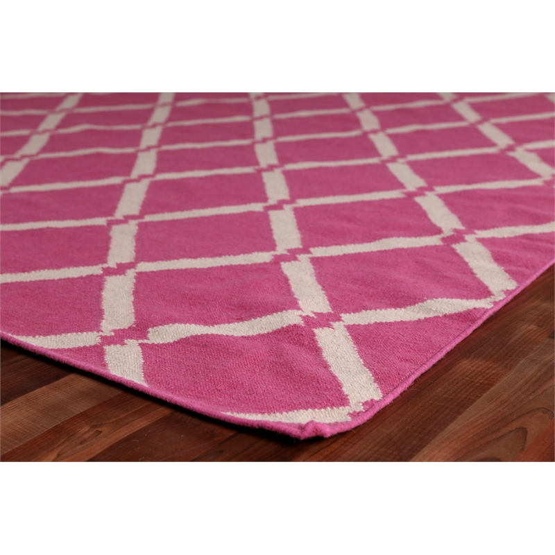 Flatweave Flatweave New Zealand Wool Pink 9'6