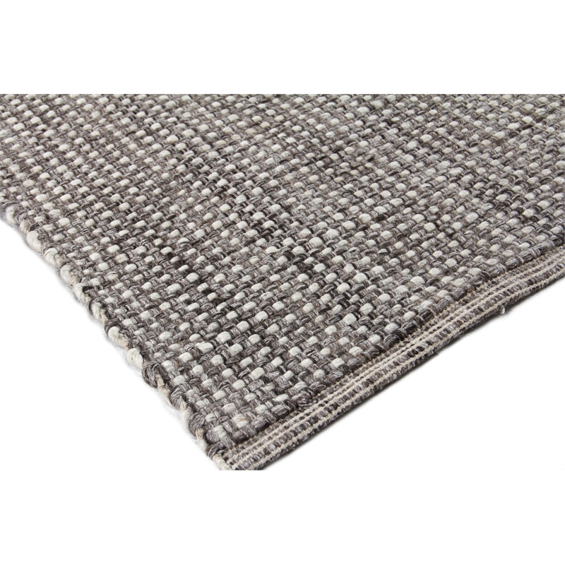 Ferrus Flatweave Polyester/Wool/Cotton Gray 10'x14' Area Rug