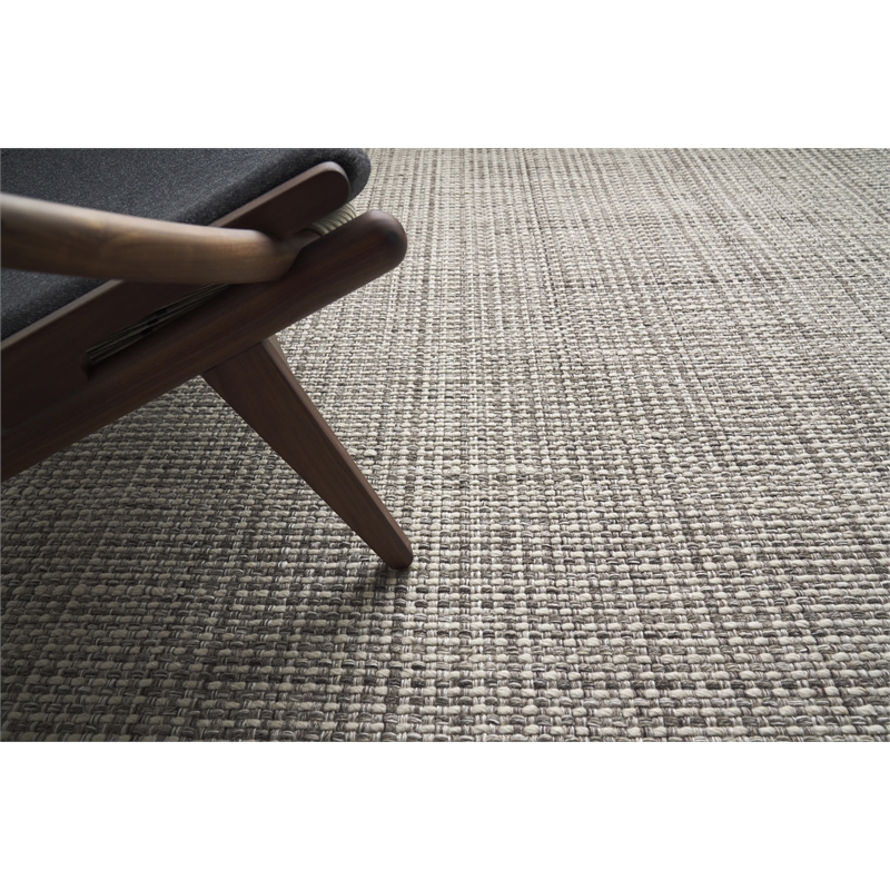 Ferrus Flatweave Polyester/Wool/Cotton Gray 10'x14' Area Rug