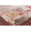 Fine Pure Silk Hand-Knotted Silk Beige/Orange/Gold 8'x10' Area Rug