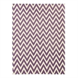Flatweave Flatweave New Zealand Wool Light Purple/White 5'x8' Area Rug