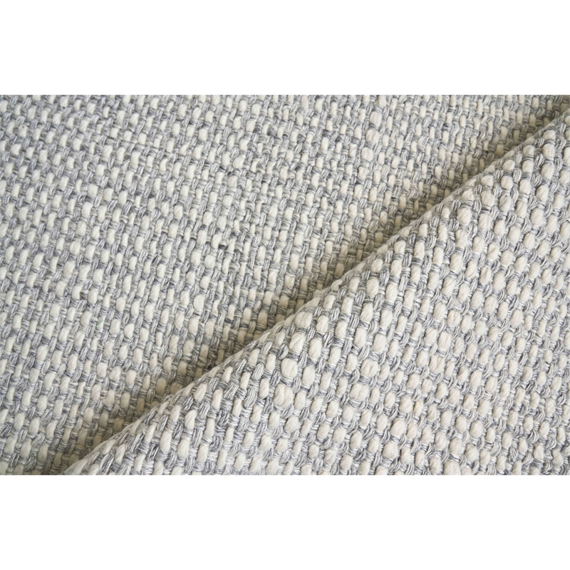 Ferrus Flatweave Polyester/Wool/Cotton Silver/Ivory 14'x18' Area Rug