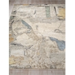 Floor Art Hand-Knotted Bamboo Silk Blue/Silver/Multi 8'x10' Area Rug