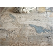 Floor Art Hand-Knotted Bamboo Silk Blue/Silver/Multi 8'x10' Area Rug
