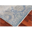 Fine Mamluk Hand-Knotted Bamboo Silk Blue 10'x14' Area Rug