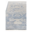Fine Mamluk Hand-Knotted Bamboo Silk Blue 12'x15' Area Rug