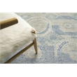 Fine Mamluk Hand-Knotted Bamboo Silk Blue 12'x15' Area Rug