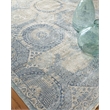 Fine Mamluk Hand-Knotted Bamboo Silk Blue 12'x15' Area Rug