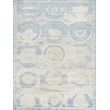 Fine Mamluk Hand-Knotted Bamboo Silk Blue 12'x15' Area Rug