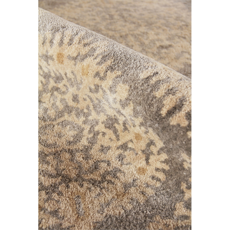 Fine Wool Hand-Knotted New Zealand Wool Silver/Gray 14'x18' Area Rug