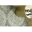 Fine Wool Hand-Knotted New Zealand Wool Silver/Gray 6'x9' Area Rug